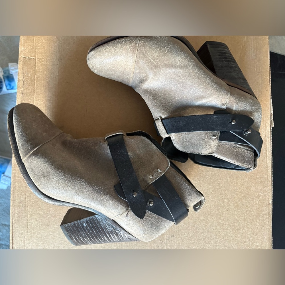 Rag and Bone Harrow Grey Ankle Boot Size 36.5